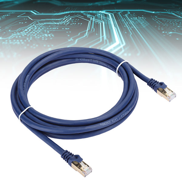 3m / 9.84ft SFTP 40Gbps RJ45 Hann Cat8 Ethernet Patch LAN-kabel for Ruter Laptop