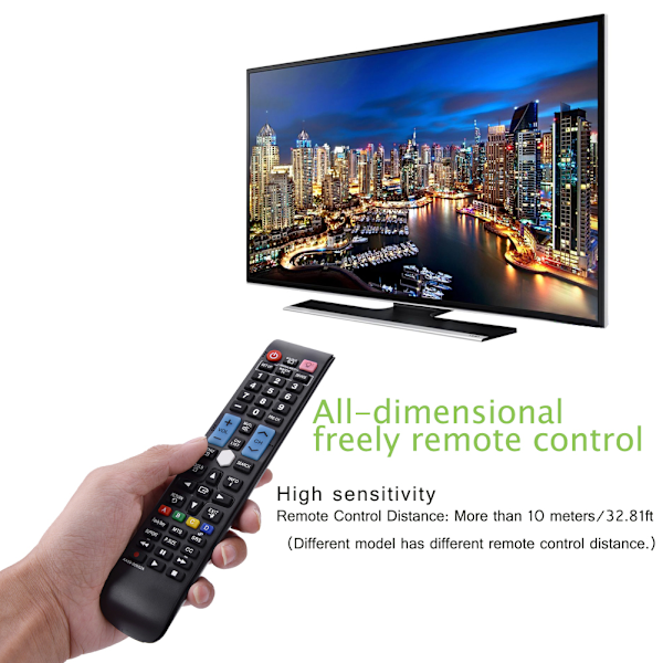 Universal Smart TV Fjernkontroll AA59-00652A Erstatning For Samsung
