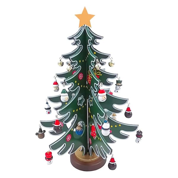 Mini Table Christmas Tree Wooden Table Decoration Christmas Table Decoration Set