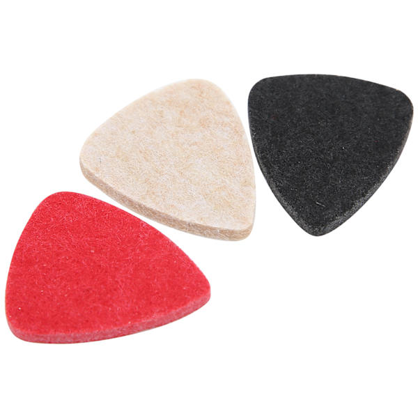 3st Ukulele Plektrum Filt Universal Gitarr Performance Delar Musikinstrument Tillbehör Blandad Färg