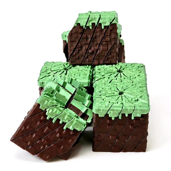 3D-printet stresslindrende græsblok – 5cm x 5cm