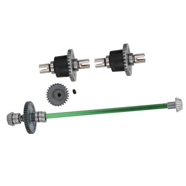 Keskiakselin vetomoottorin vaihteiston differentiaalimekanismisarja Wltoys 1/14 RC-autolle 144001 vihreä
