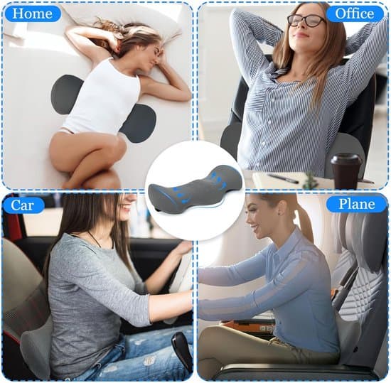 Back Support Pillow - Ergonomic Memory Foam Lumbar Pillow - Pain Relief for Lower Back and Sciatica - Suitable for Sofa and Car - Anatomical Support Pillow