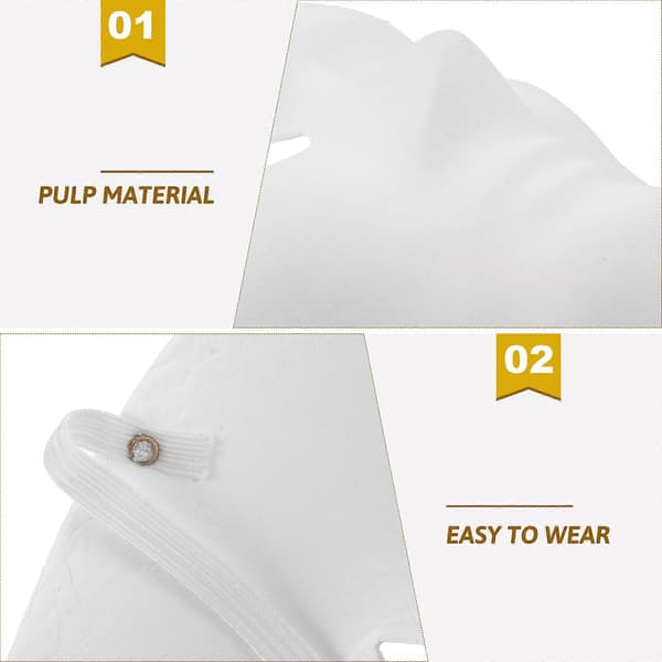 Halloween Handmålade Masker DIY Massamaskar 4-delat Set