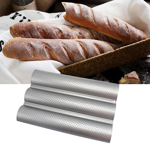 Non-stick perforert form for franskbrød, bakeutstyr, toast, matlaging, bakeform, hjemmebaking