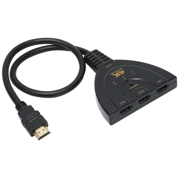 HighDefinition Multimedia Interface 4K Switcher 3 Ind 1 Ud 4Kx2K Switcher Splitterkabel Splitter