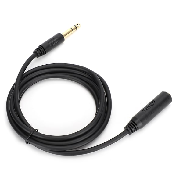 Ren kobberleder med skjerming 6,35 mm Stereo Hann til Hunn Audio Skjøtekabel for Lydkort/Elektrisk Gitar 4,5M