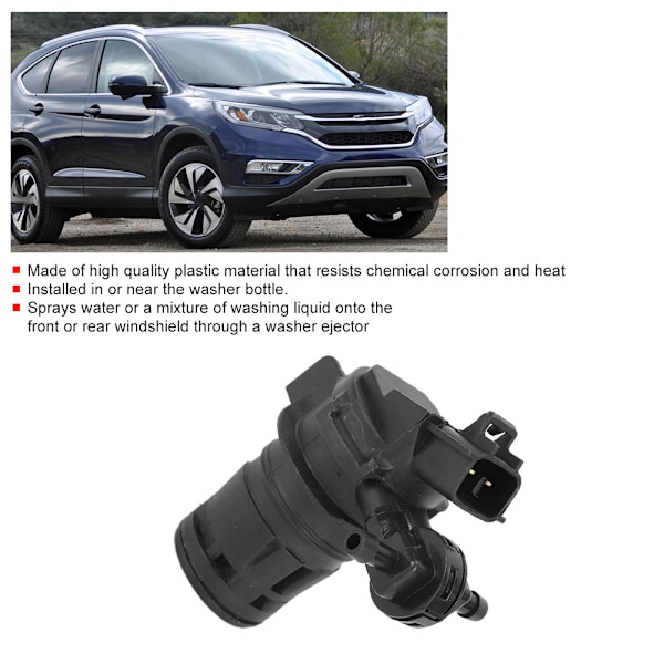 Vindrutespolarpump för fordon 76846-TP6-A01 Passar för Honda CR-V 2007-2016