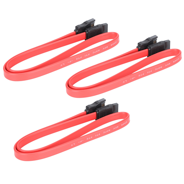 10 stk. Sata-kabel 7Pin Hann til Hunn SSD Dataforlengelseskabel for Ekstern Harddisk Dataoverføring 50 cm