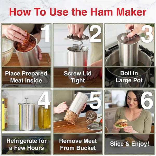 Lunch Meat Press Form for Meat - Homemade Ham Maker