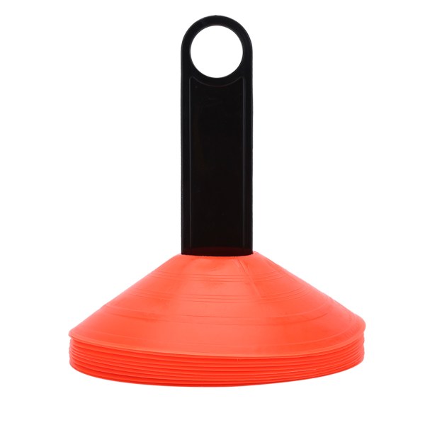 10 stk Praktisk Mini Field Cone Discs Marker Fotball Fotball Sport Speed ​​Training Tool (oransje)