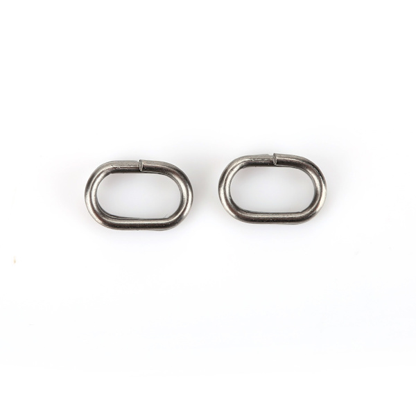 100 kpl Ruostumattomasta teräksestä valmistettuja soikeita avorenkaita, pyörivä lukko, kalastustarvikeliitin (5x8mm)