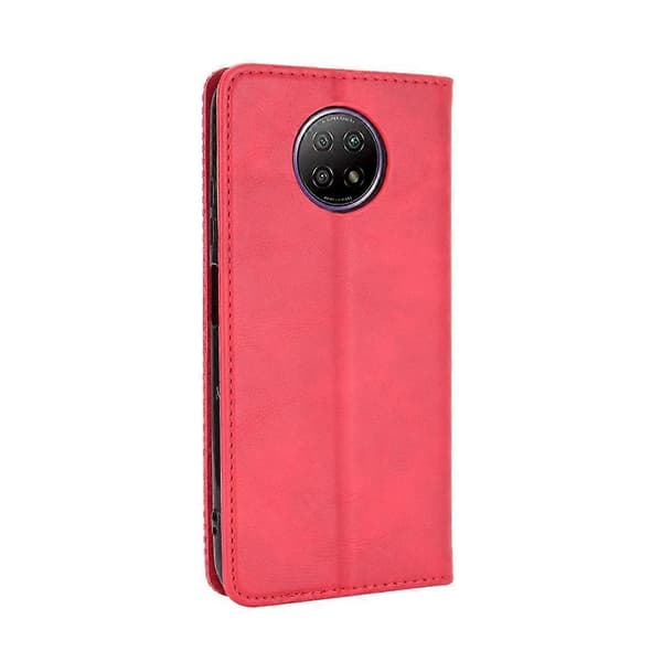 Läderfodral kompatibelt med Xiaomi Redmi Note 9T 5G / Note 9 5G Red