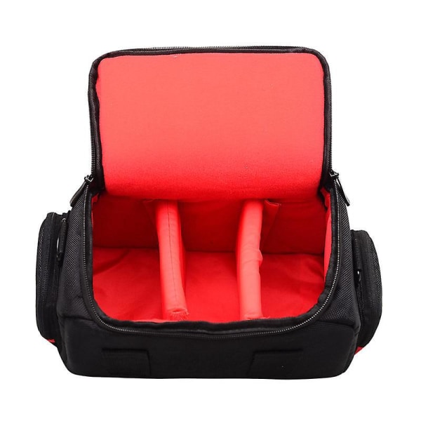 Rød liten størrelse utendørs støtsikker Slr-kameraveske med en skulder