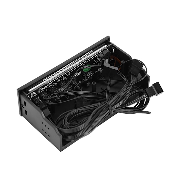 5-vifter Hastighetskontroller CPU Temperatur Sensor Datamaskin Kjøling Drive Bay Front LCD Panel