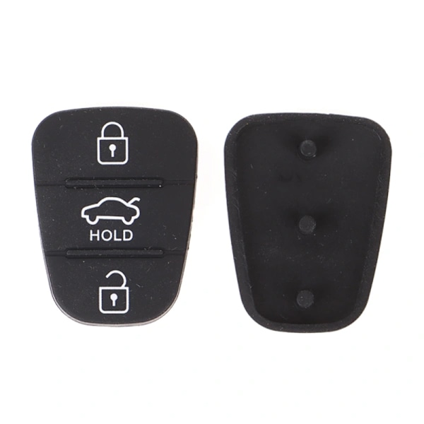 Silikon 3-knapps tastatur Shell erstatningsnøkkel for Hyundai Kia HOLD 2 PCS