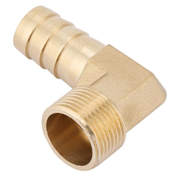 1st 3/4\" Hankontakt Mässing Vinkel Barbad Koppling Anslutning Slangkoppling (19mm)