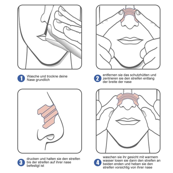 50 stk nesestrimler Reduser snorking Forbedre søvn Fremme jevn pustende neseklistremerke