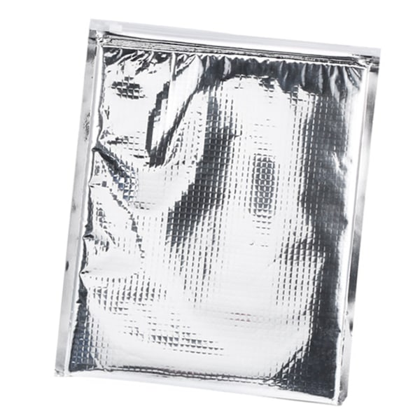 5 st Aluminiumfolie Isolerad Matförvaringsväska Termisk Kylväska Silver (25 * 30cm)