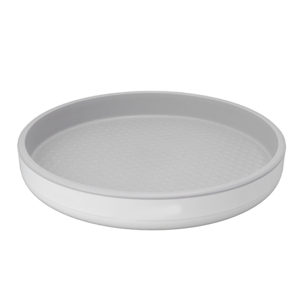Opbevaringsdrejeskive Reol Plast Kosmetik Makeup Drejeskive Organizer 360 Graders Roterende Organizer til Køkken Badeværelse Kontor Grå