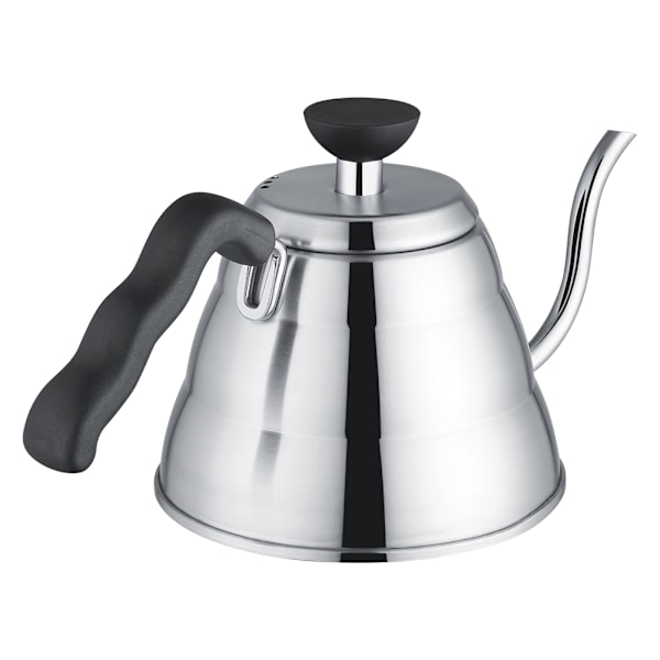 Rustfri stål hånddryp kande kaffe- og tekedel med gåsehalsformet tud