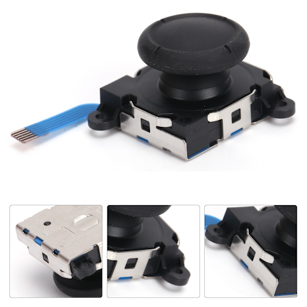 Analog Joystick Tumspak Knapp Modul Ersättning för Switch Joycon/Lite Controller Svart