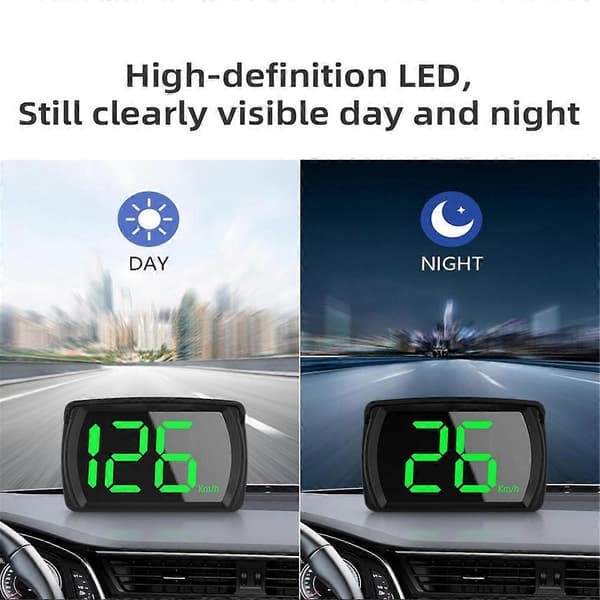 Universal Digital GPS Hastighetsmåler KMH Påminnelse Meter HD LCD-skjerm