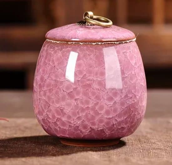 Minikeramikkrukke, gammelrosa, 170ml