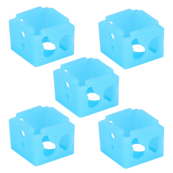 5st 3D-skrivardelar XCR NV6 Uppvärmd Block Silikonsocka Extruder Värmeblock Skyddskåpa