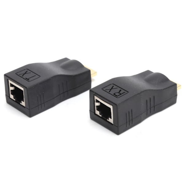 High Definition Multimedia Interface til RJ45 Adapter Extender Nettverkskontakt Cat5e Cat6