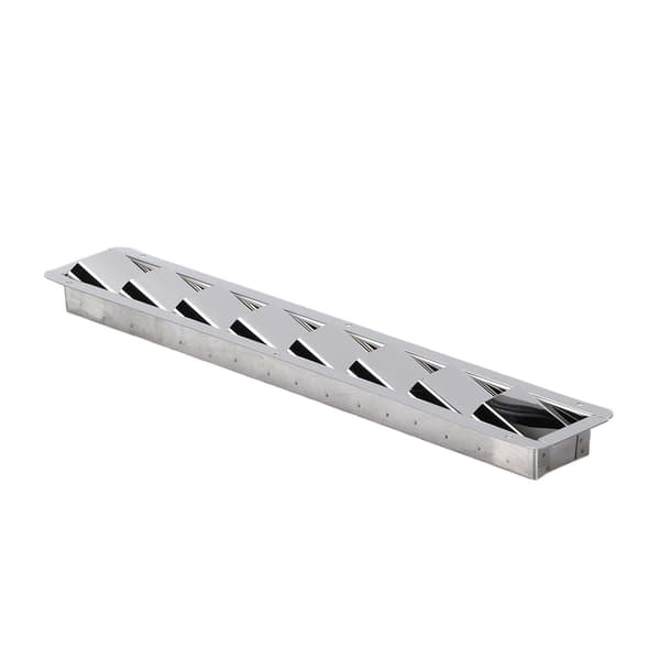 Marine Vent Grille Aflang Rustfrit Stål 8 Slots Gitterdæksel Bådskodder Blind Louvre