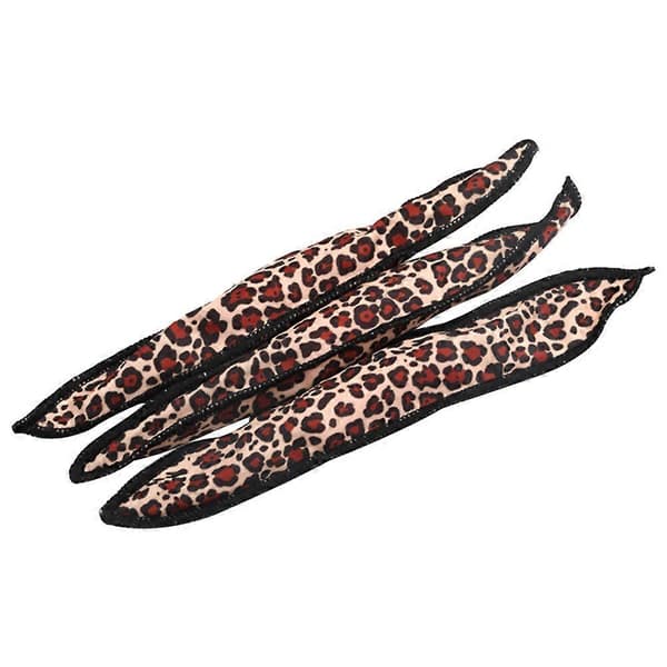 Bløde Hårruller Store Svamperuller Til Kvinder Piger Damer DIY Stylingværktøj Leopardfarve 6 stk