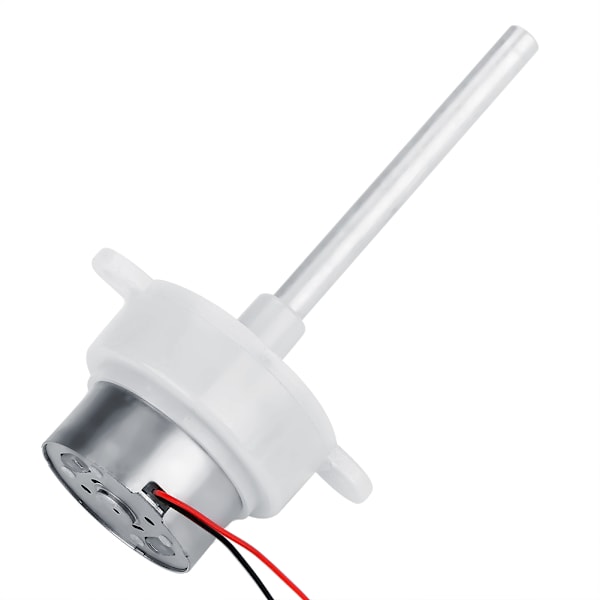 Pitkä Akseli Hidasvauhtinen Kierukkavaihdemoottori Kauko-ohjattavaan Autoon 12V 60rpm