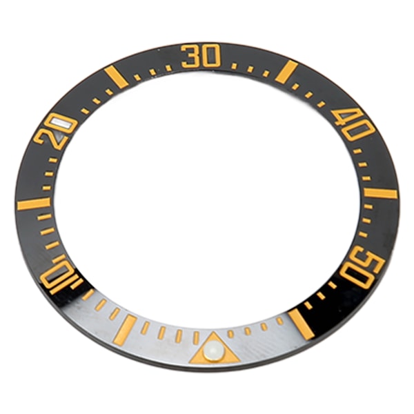 Klocka Bezel Insert 40mm Keramisk Klocka Bezel Ring Reparationsersättningstillbehör för Urmakare Svart Bas Guld Siffra