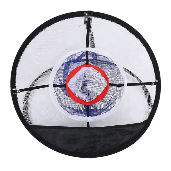 Sort Nylon Mesh Foldbar Golf Chipping Net Bolde Samler Beslag Taske Træningstilbehør