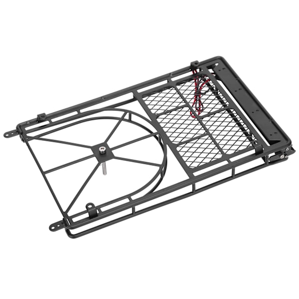 RC Crawler -auton metallinen kattoteline tavarateline 10 LED-valonauhalla HSP/Traxxasille