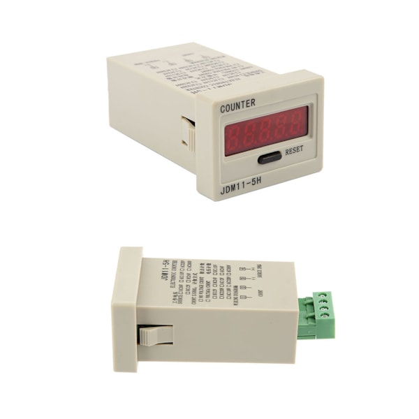 JDM11-5H 5-siffrig Display Elektronisk Ackumulerande Räknare DC 12V