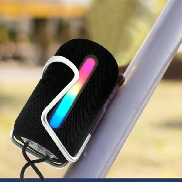 Bluetooth-højttaler, M3 mini udendørs metalhøjttaler, bærbar Bluetooth, sort, 6*6*3cm, ét stykke.