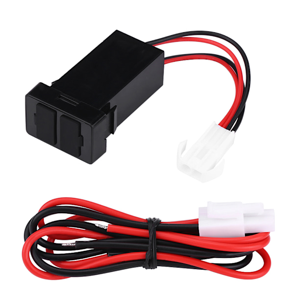 12V-24V 2.1A Dobbel USB-port Bil Lader Strøm Adapter Sokkel for Toyota Mobiltelefon