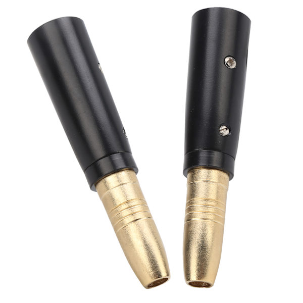 2 kpl Audioadapteri XLR Uros - Naaras Mikrofonikaiutinmuunnin Kullattu Liitin