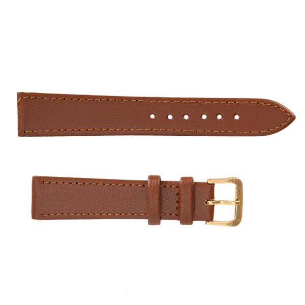 Unisex Universal Klockarmband med Spänne PU Läder Ersättningsarmband Brun18mm / 0.71in