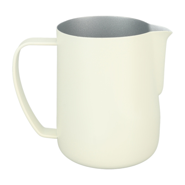 Coffee Latte Art Kander Bevel Design 450ml Rustfri Stål Mælkeskumningskande til Kaffe Mælk Hvid