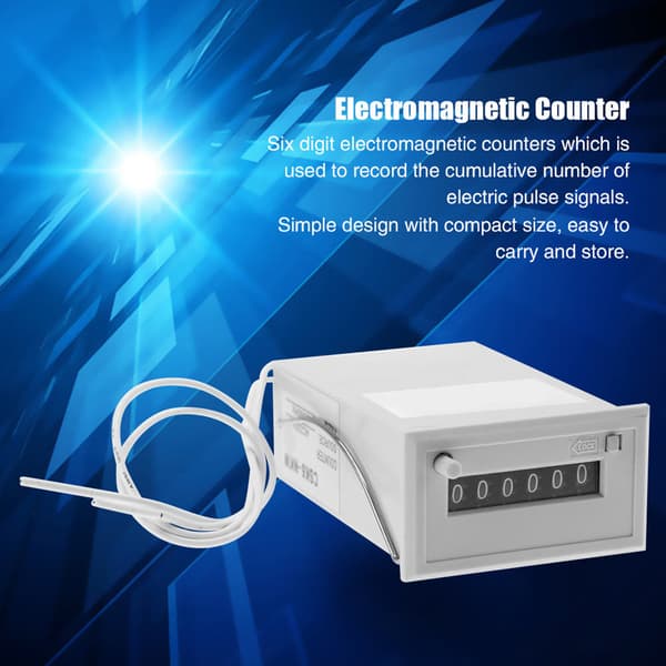 CSK6-NKW 6-siffrig elektromagnetisk pulsräknare (#04 DC 12V)
