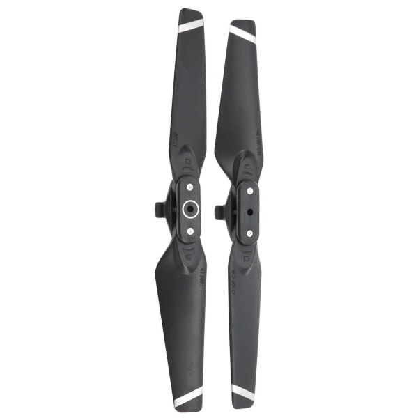 2 stk Propell for DJI Spark Drone Quick Release Folding Blades 4730F Rekvisitter Reservedeler Black Silver Edge