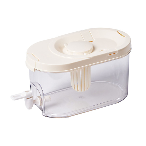 Plastik Drikkevare Dispenser Drikkevare Dispenser Kold Drikkebeholder til Frugt Tekande Lemonade Drikkebeholdere Køkken Hjem Elliptisk