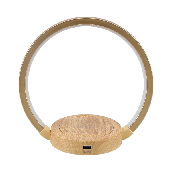 LED Trådløs Oplader Lampe med 3 Lysindstillinger Øjenbeskyttende Læselampe til Soveværelse Hjem Oval Stil