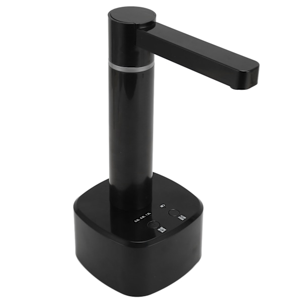 Bordvanddispenser Automatisk Vandpumpe Vanddispenser til Flaskevand med Roterende Dyse 3 Volumenindstillinger Sort