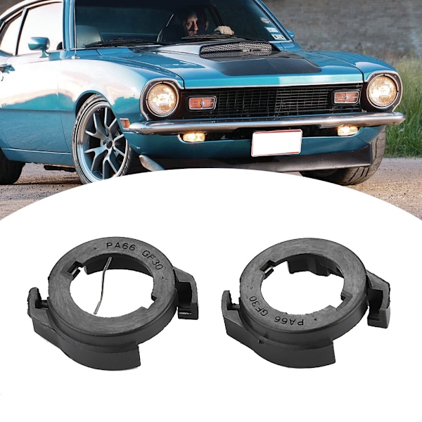 Par af bilforlygte LED pære baseholder adapter til Ford
