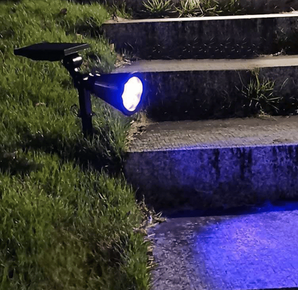 Foldbar solcellelampe til haven, IP65 vandtæt udendørs solcelle-LED (7 kugler, hvidt lys)