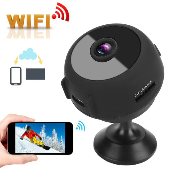 1080P Mini WIFI HD-kamera Trådløst nettverk Nattvisjon Sports Motion Videokamera